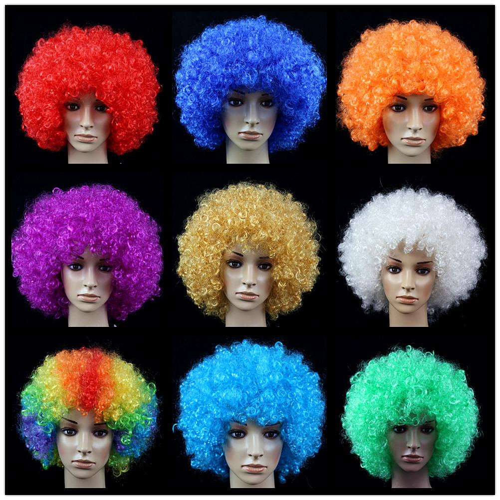 Short African Style Abnormal Curly Hair Suit Explosions Head Actor's Ball Party American High Temperature Silk Synthetic Fiber Fan Hair