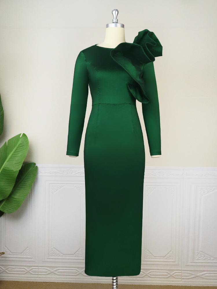 Women 2025 Ruffled Evening Gown Evening Gown Women Evening Gown Elegant Prom Gown