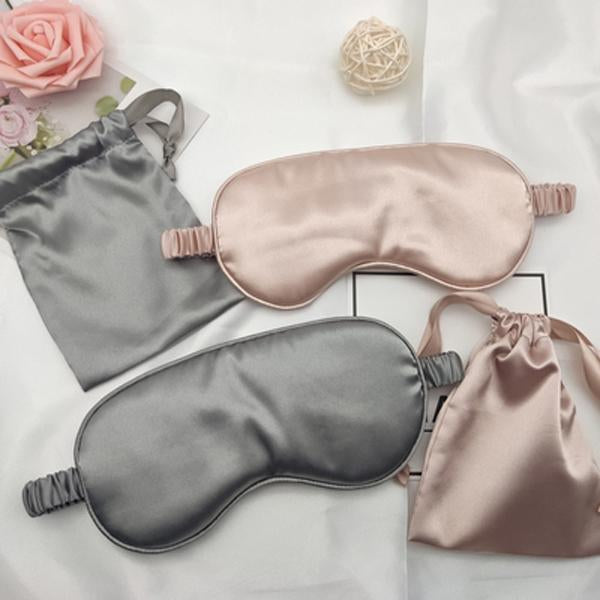 Ready To Ship Smooth And Soft Silk Satin Sleep Eye Mask 35 Color In Stock Wholesale Generation Eye Mask And Accessories