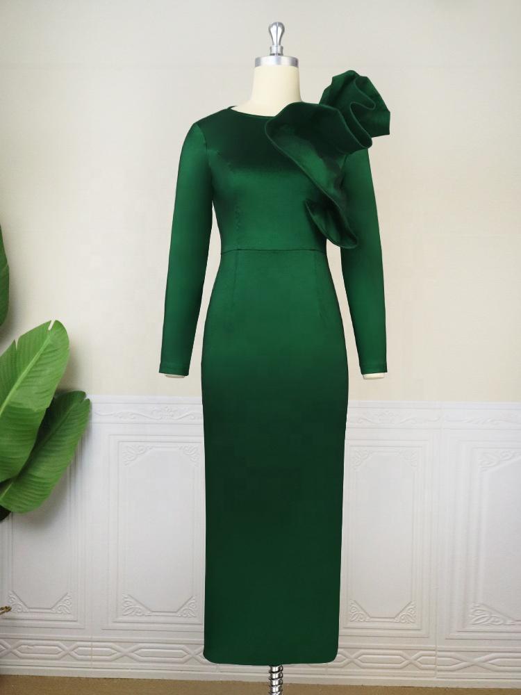 Women 2025 Ruffled Evening Gown Evening Gown Women Evening Gown Elegant Prom Gown