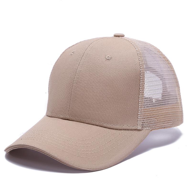 Wholesale Custom Logo Adjustable Size Cotton Snapshot Mesh Hat Men And Women Outdoor Sports Running Mesh Baseball Cap