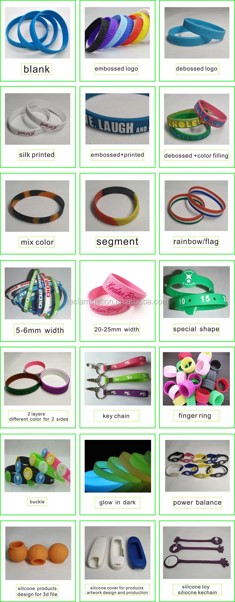 1 Inch Wide Red Silicone Rubber Printed Embossed Silicone Wristband, Ring Mini Silicone Bracelet Bracelet