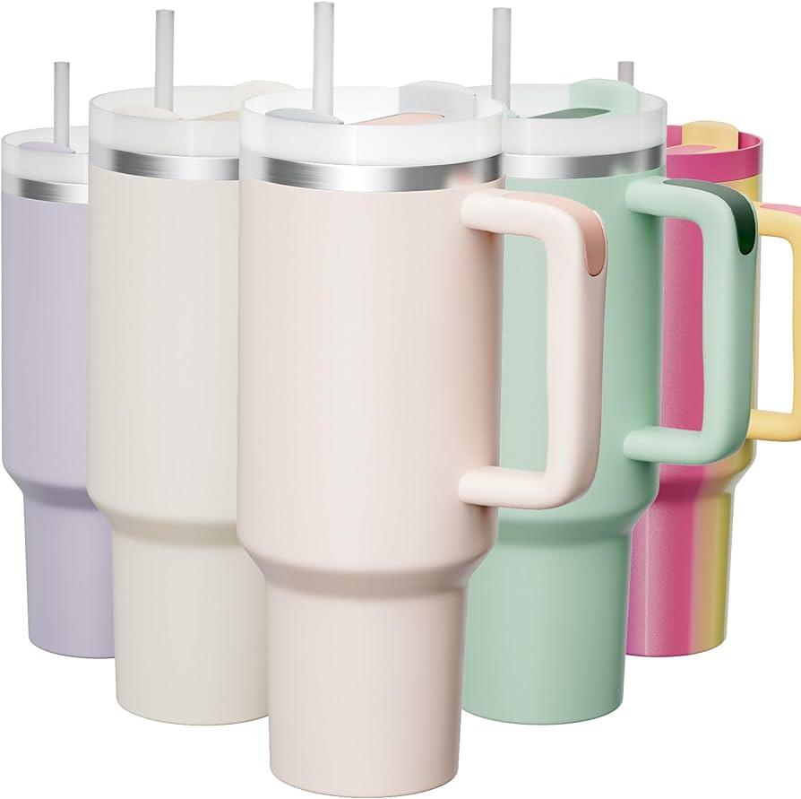 Custom 40 Ance Cup Adventure Stainless Steel Double Wall Vacuum Metal Travel Coffee Cup 40 Oz Tumbler With Handle