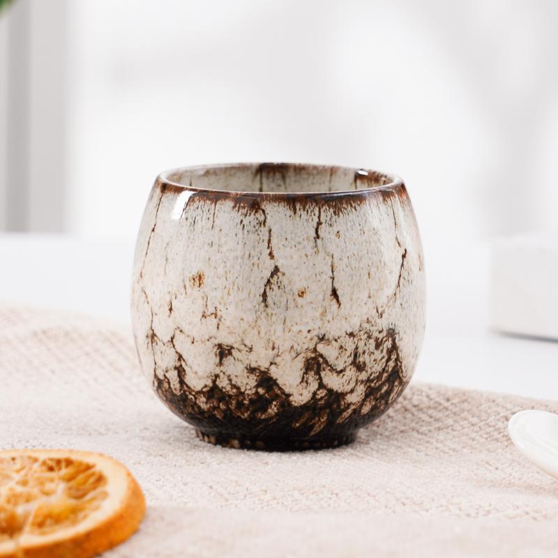 Japanese Retro Reactive Glazed Espresso Cup Small Ceramic Tea Cup Suit