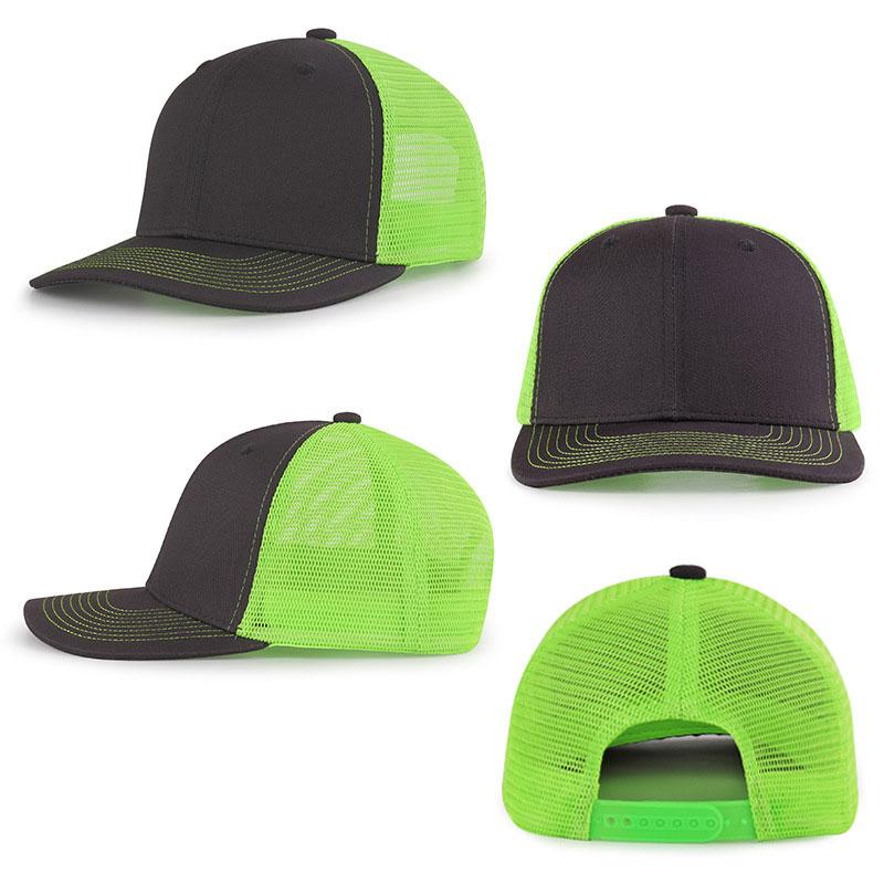 Customized Logo Unisex Blank Shape Fit Cap 112 Truck Drivers Cap High Quality Mesh Cap Ordinary Men's Sun Hat