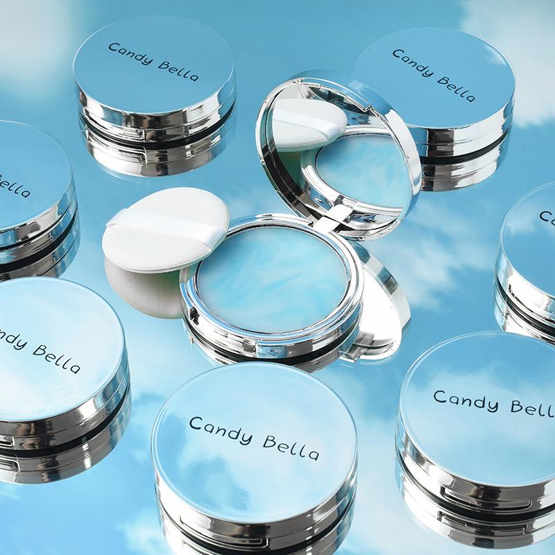 Cosmetics Matte Blue Sky Cloud Oil Control Powder Cake Eco-friendly Candybella Pressed Setting Powder