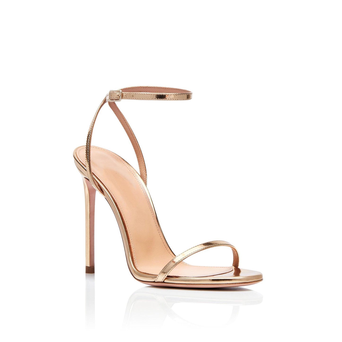Custom Women Fashion Stiletto Pumps Ankle Buckle Sandals Open Toe High Heels Stiletto Solid Color Spring Party PU