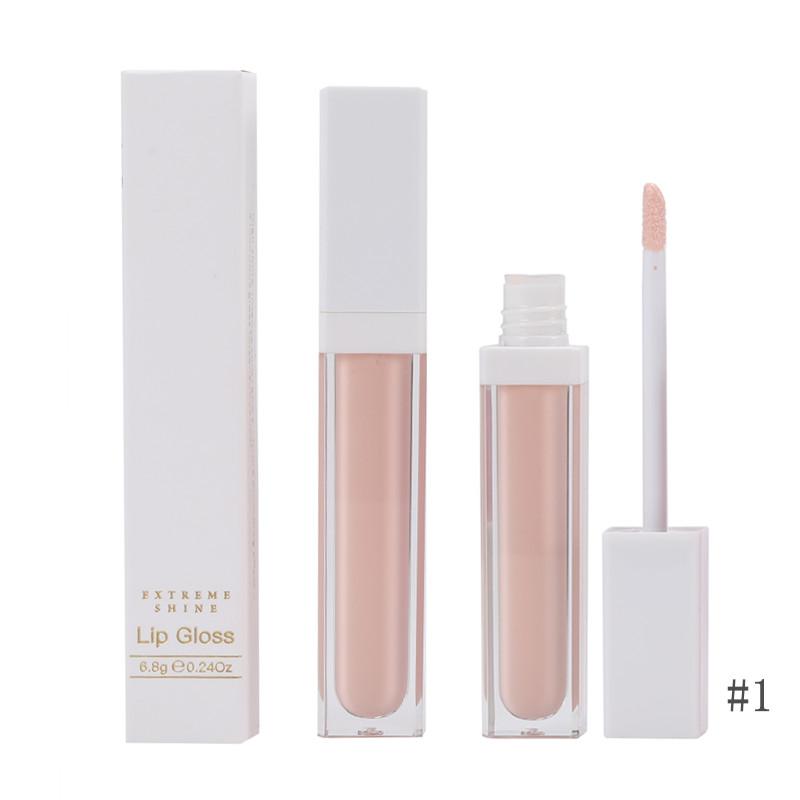 New Makeup Lip Gloss Cosmetics Liquid Vegetarian Organic Gloss Plump Fruit Nude Transparent Custom Private Label Lip Gloss