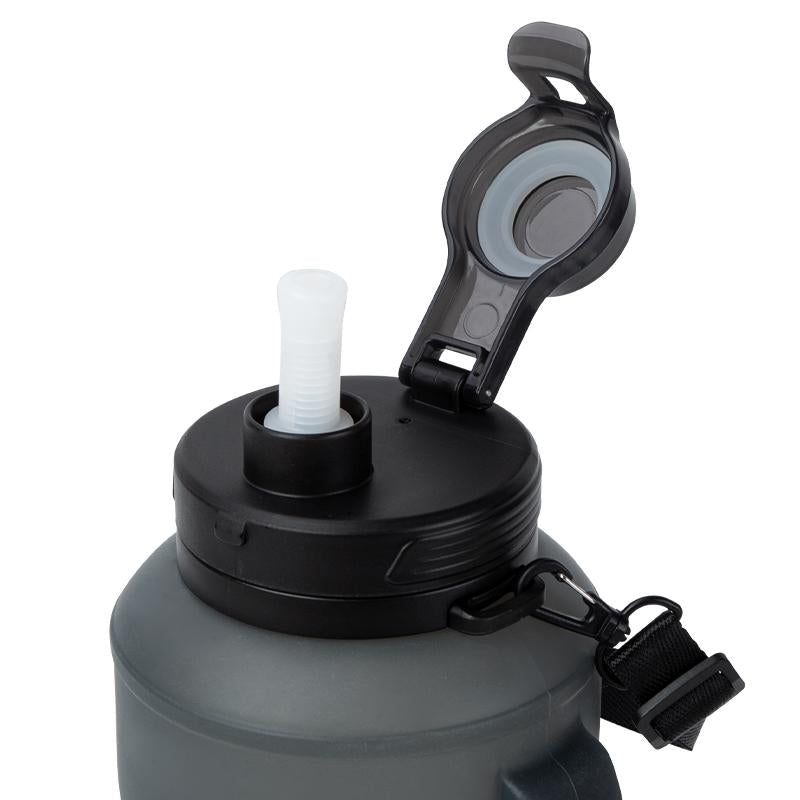 Wholesale BPA Free 2L Sports Gym Collapsible Drinking Collapsible Silicone Travel Straw Water Bottle