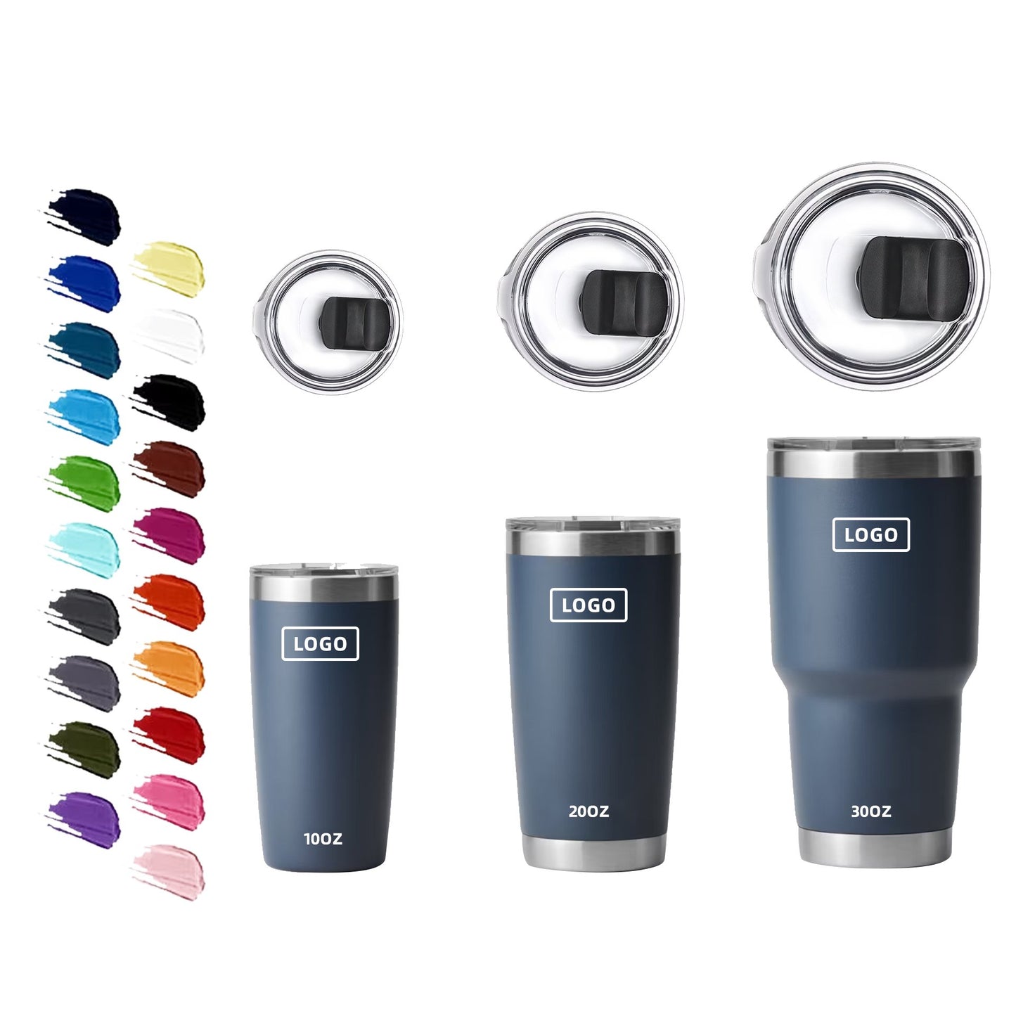 Wholesale Bulk 10 Oz 20 Oz 30 Oz Double Wall Car Stainless Steel Modern Curve Cup With Lid Modern Coffee Car Cup