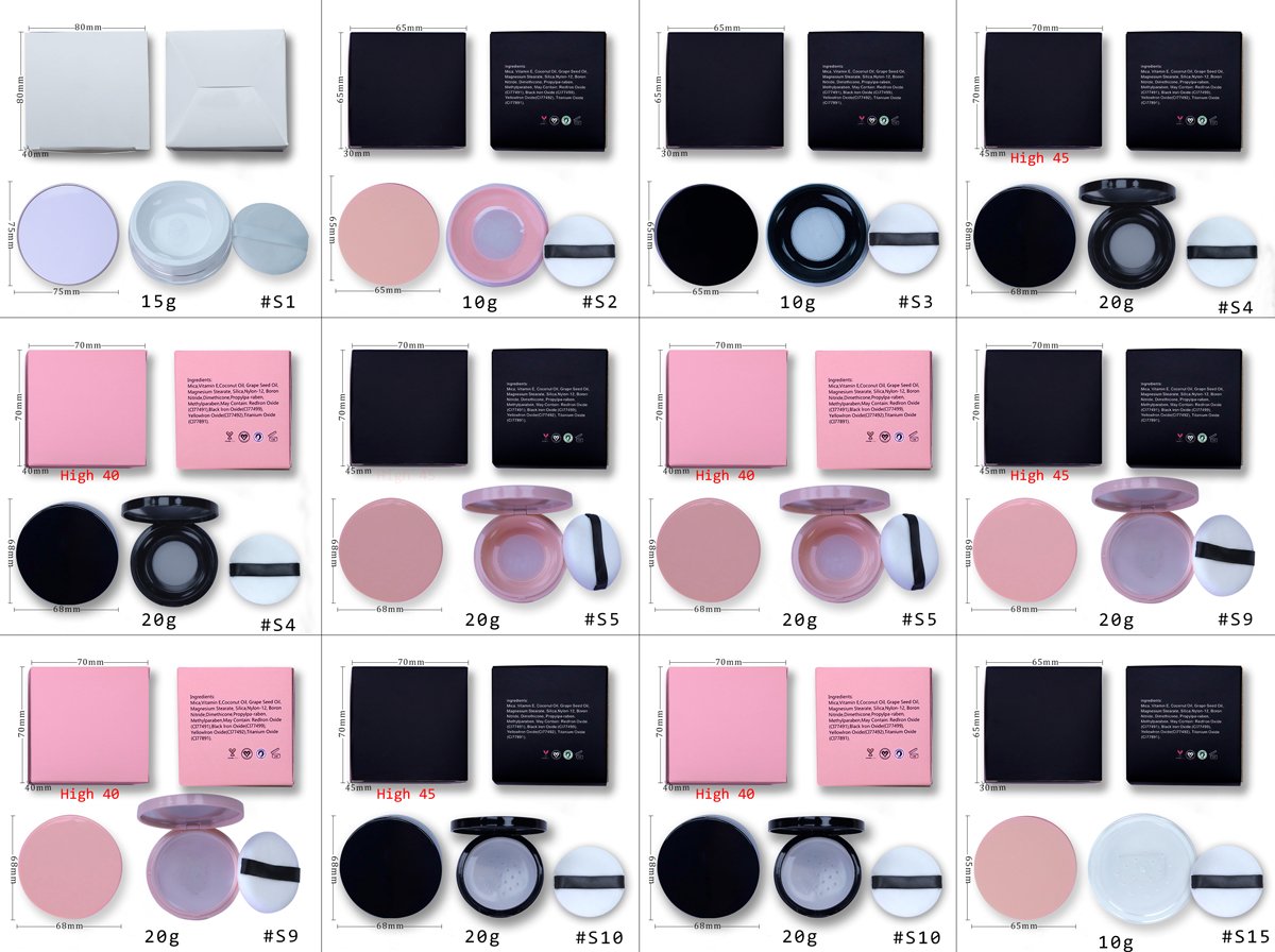 Low MOQ Matte Waterproof Cosmetic Makeup Private Label Vegetarian Pink Loose Style Powder