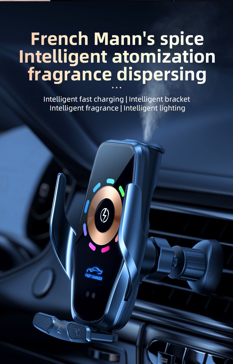 Wireless Car Charger Fast Charging Mobile Phone Holder Car Aromatherapy Holder Mobile Phone Holder Wireless Charger Mobile Holder