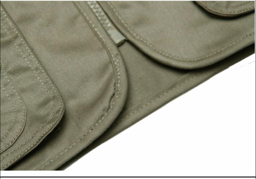 Custom Logo Reporter Travel Fishing Hunting Cotton Sleeveless Multi-Pocket Work Vest Men's Active Wear Outdoor Vest
