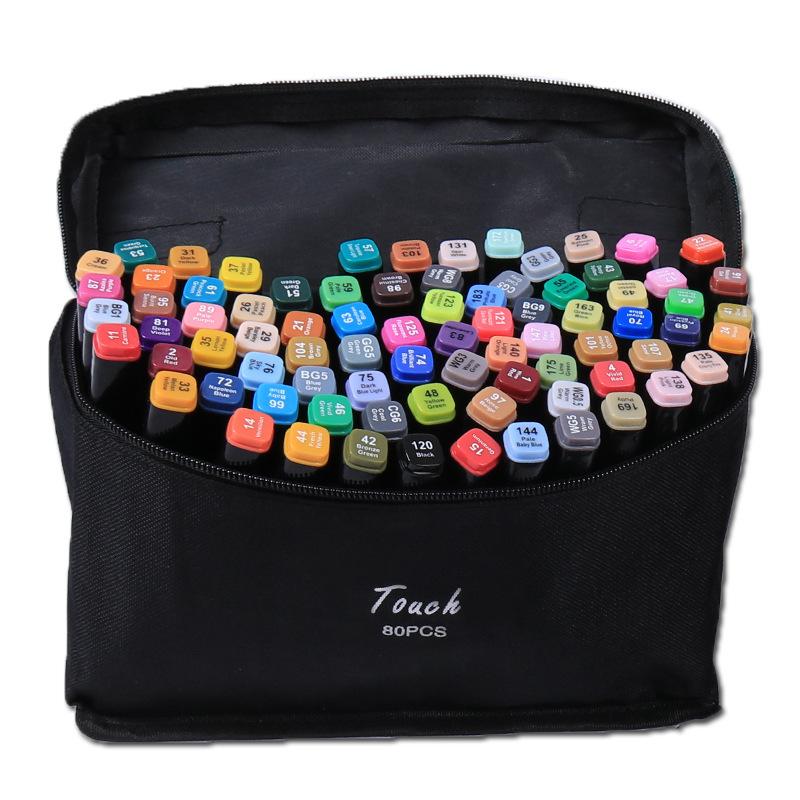 80 100 168 Color Double Tip Permanent Artist Graffiti Alcohol Mark Pen Suit Sketch Mark Pen