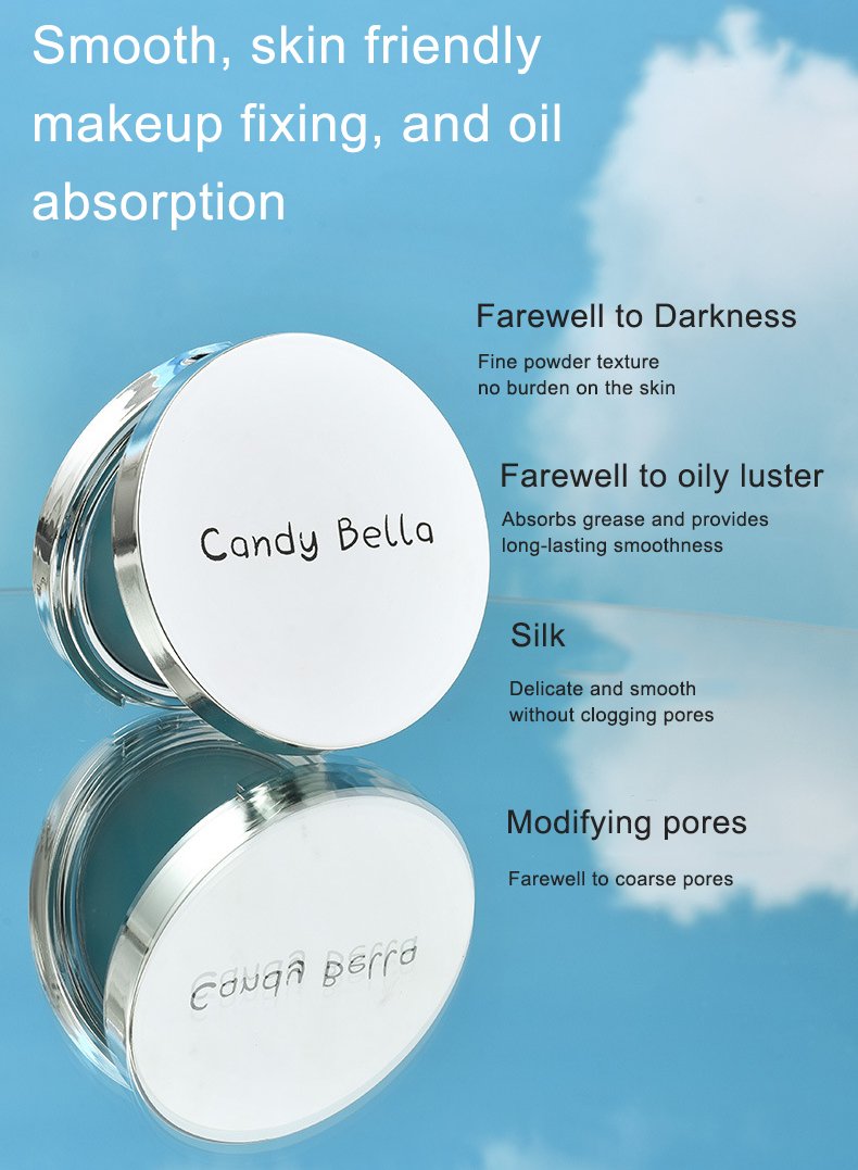 Cosmetics Matte Blue Sky Cloud Oil Control Powder Cake Eco-friendly Candybella Pressed Setting Powder