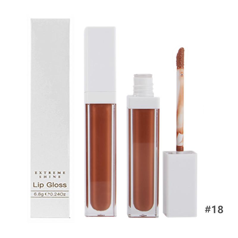 New Makeup Lip Gloss Cosmetics Liquid Vegetarian Organic Gloss Plump Fruit Nude Transparent Custom Private Label Lip Gloss