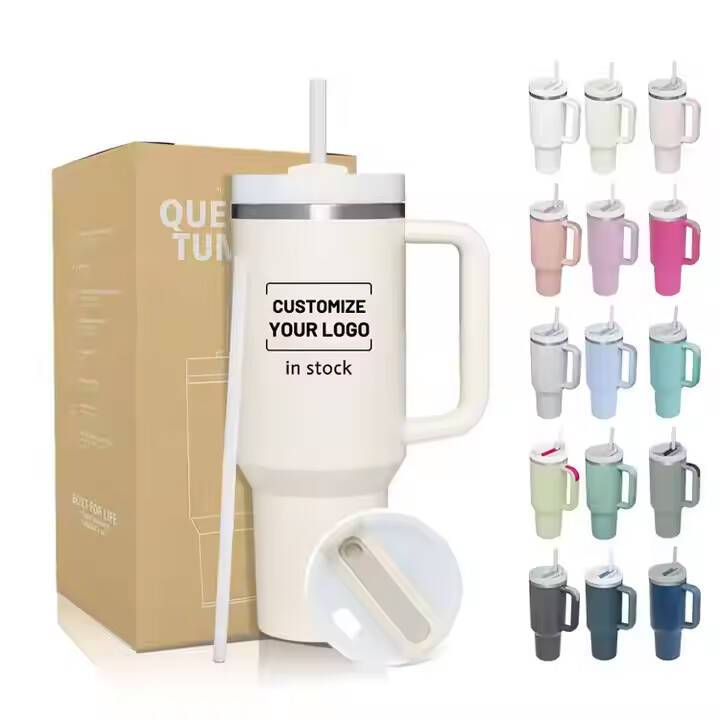 Office Mug Water Bottle Beautiful 40 Oz Wagon Outdoor Custom Coffee Tumbler Coffee Cup With Lid Handle 40 Oz