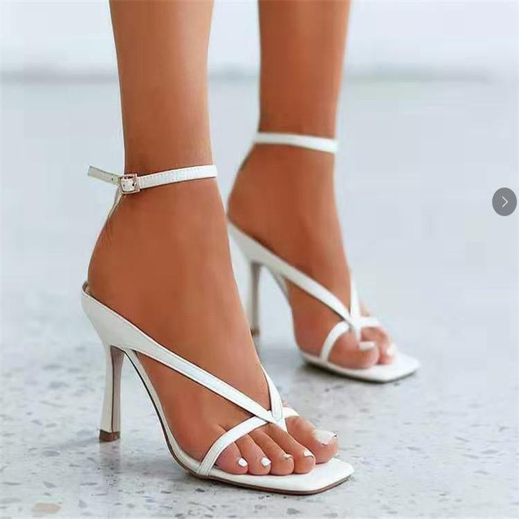 Wholesale Fashion Ladies High Heels New Women Shoes Ankle Strap High Heel Sandals