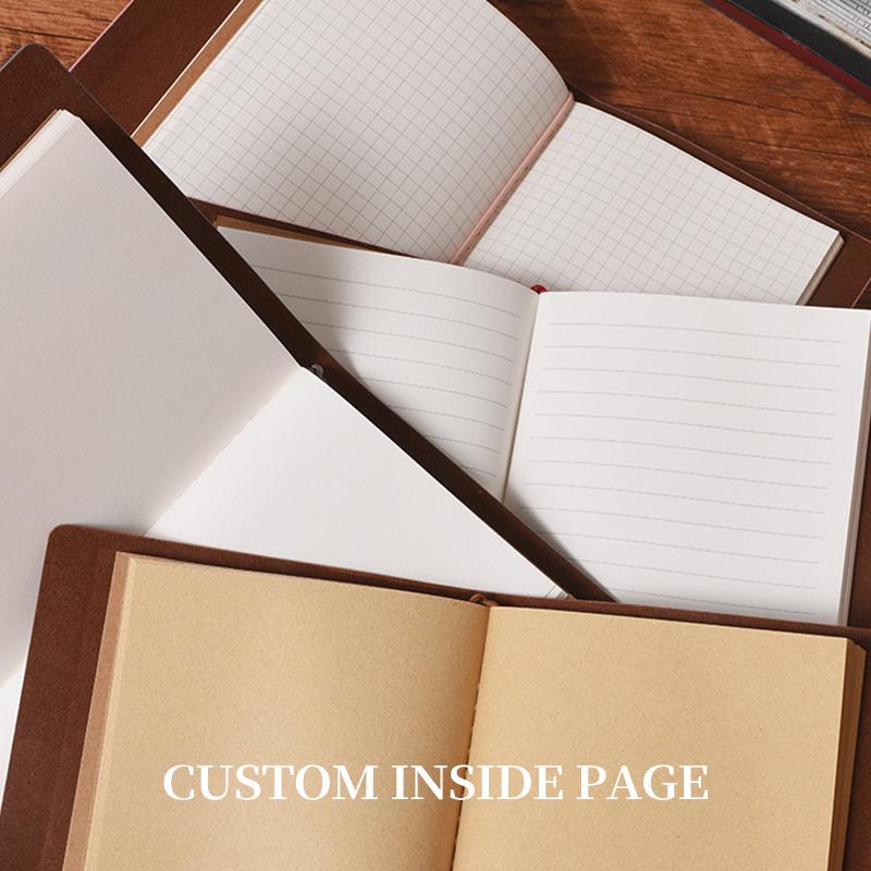 Customized Logo Hard Cover Notebook B5, A5, A6 Pu Laser Engraving Gift Logo Unique Notebook Journal Plan Notebook Customizable