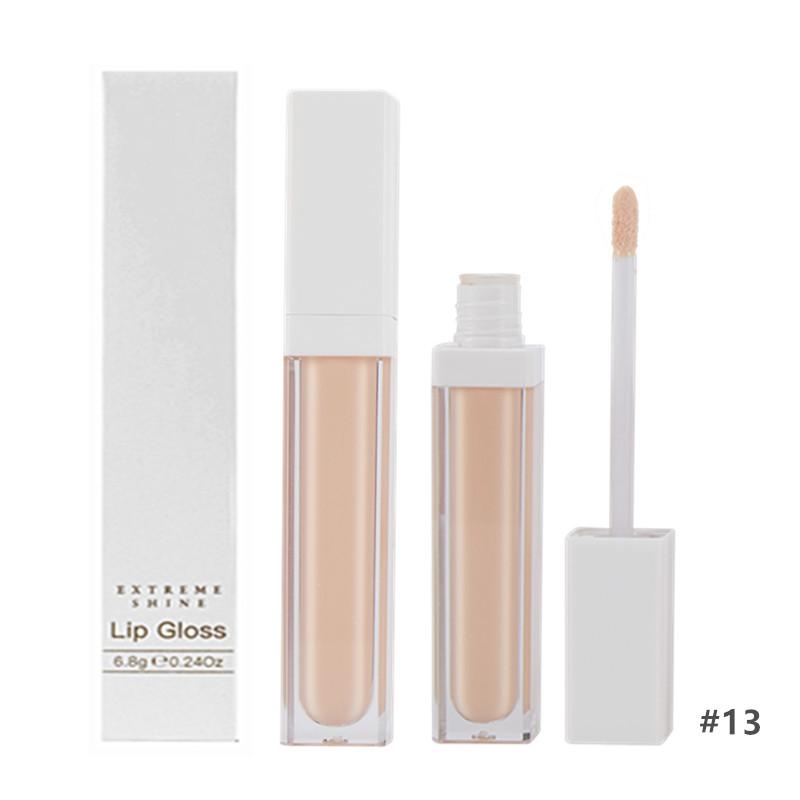 New Makeup Lip Gloss Cosmetics Liquid Vegetarian Organic Gloss Plump Fruit Nude Transparent Custom Private Label Lip Gloss