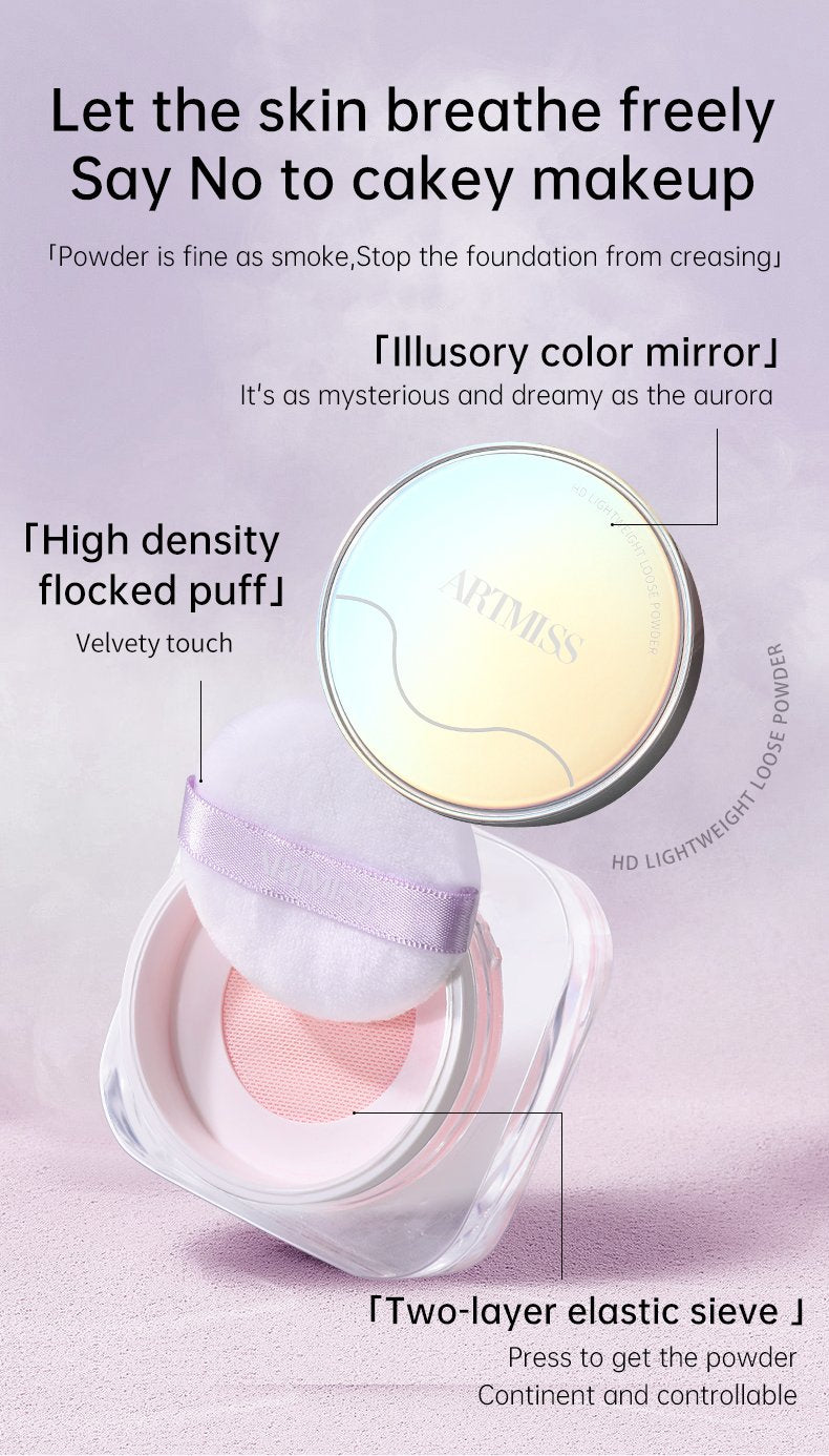 Private Label Vegetarian Oil Control Cosmetic Powder Matte Gloss Pink Waterproof White Translucent Cosmetic Loose Shaping Powder