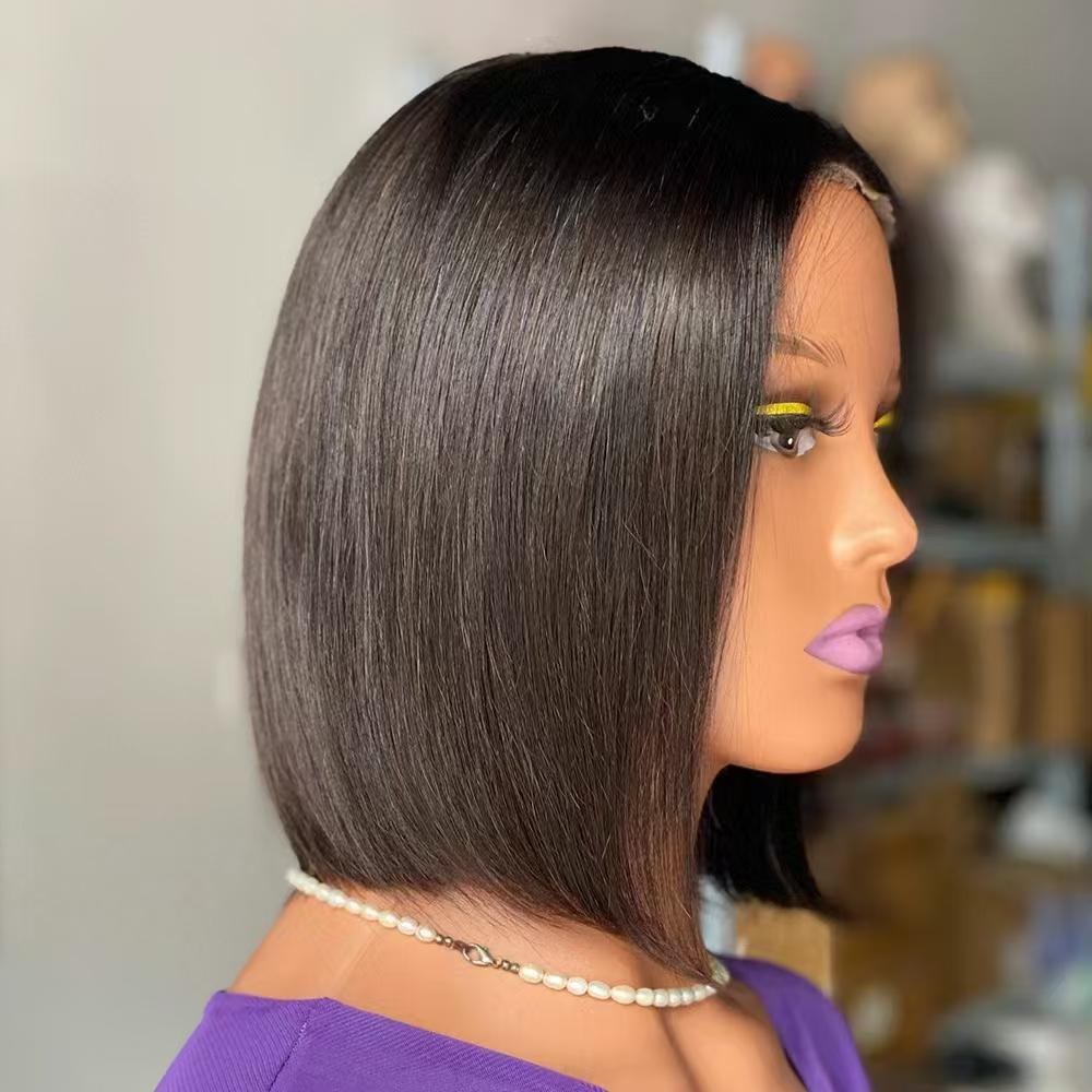 No Glue Straight Wave Wave Real Brazil Hair Set 13*4 Lace Front Kink Texture Light Brown High Definition Lace Remy Hair Grade Raw Material