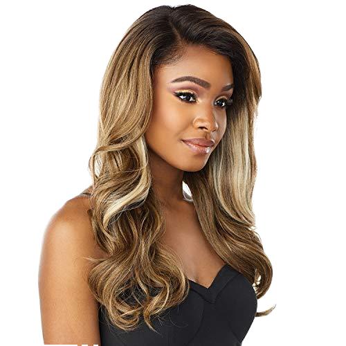 European And American Women Brown Fashion Chemical Fiber Headgear Wavy Long Curly Hair Synthetic Human Hair
