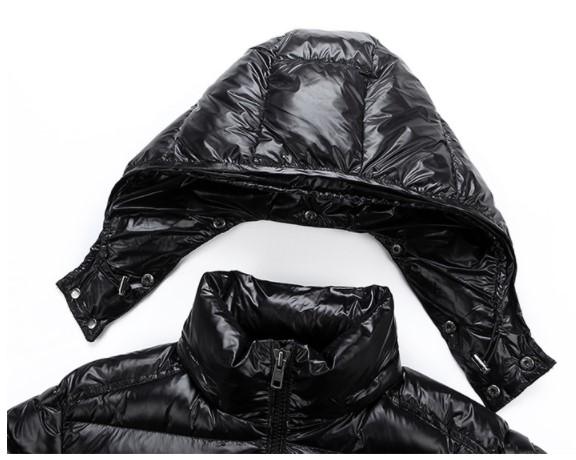 Men's Down Jacket Down Jacket White Duck Down Warm Bright Face Hooded Winter Youth Casual Woven Plus Size Men's Goose