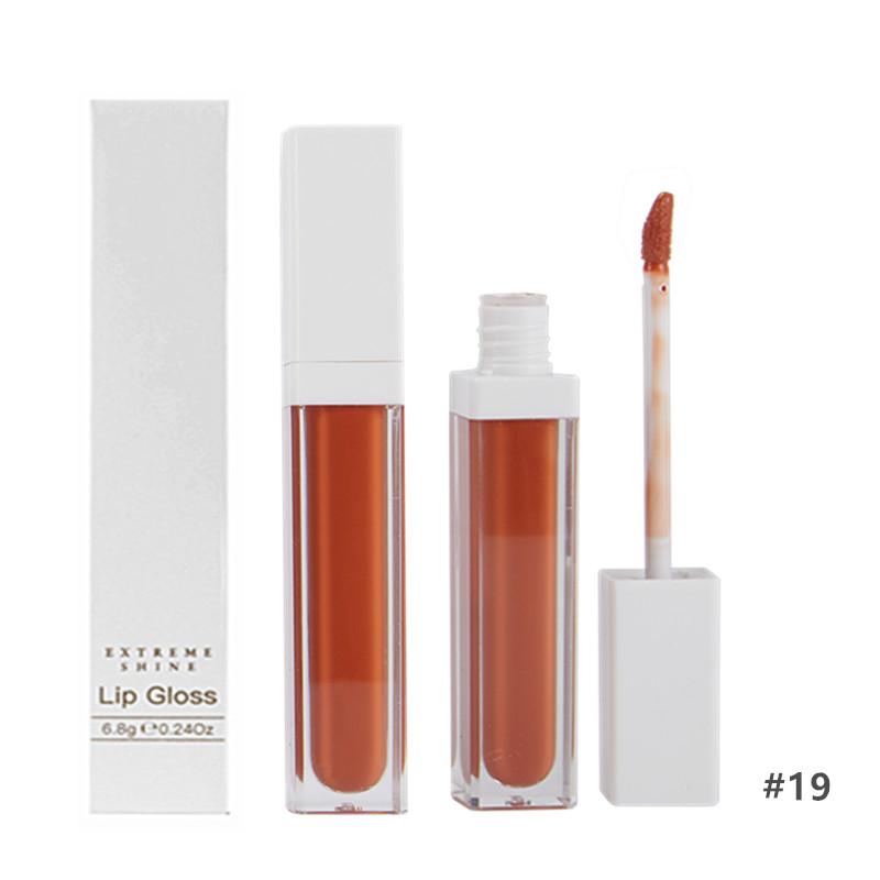 New Makeup Lip Gloss Cosmetics Liquid Vegetarian Organic Gloss Plump Fruit Nude Transparent Custom Private Label Lip Gloss