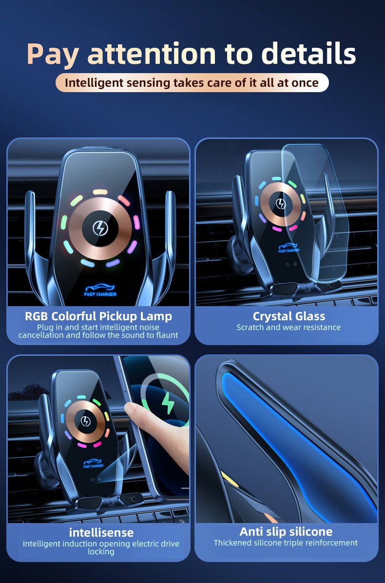 Wireless Car Charger Fast Charging Mobile Phone Holder Car Aromatherapy Holder Mobile Phone Holder Wireless Charger Mobile Holder