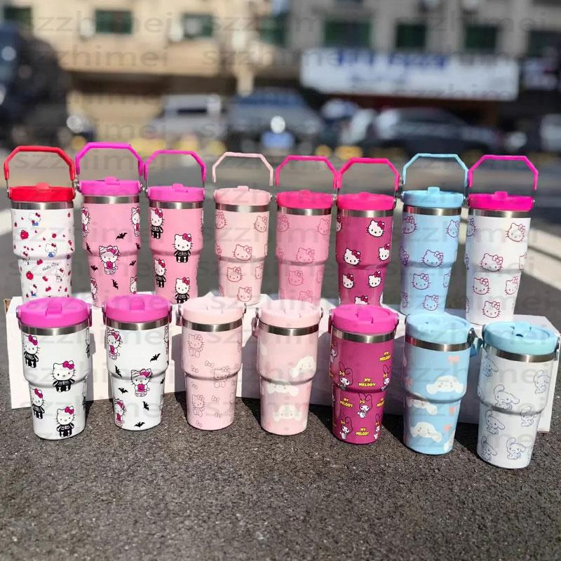Wholesale Custom Cartoon Logo Cup 40 Oz Outdoor Portable Travel Mug 304 Stainless Steel Insulated Tumbler 40 Oz With Handle