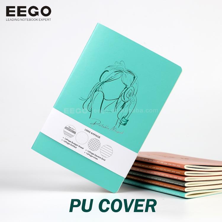 High Quality Business Office Lining Personalized Printing Notebook PU Leather Customized A5 Hardcover Journal Notebook With Logo