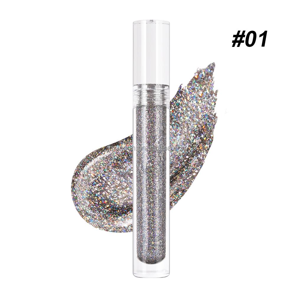 Wholesale OEM Diamond Lip Gloss Makeup High Gloss Hologram Glitter Lip Gloss