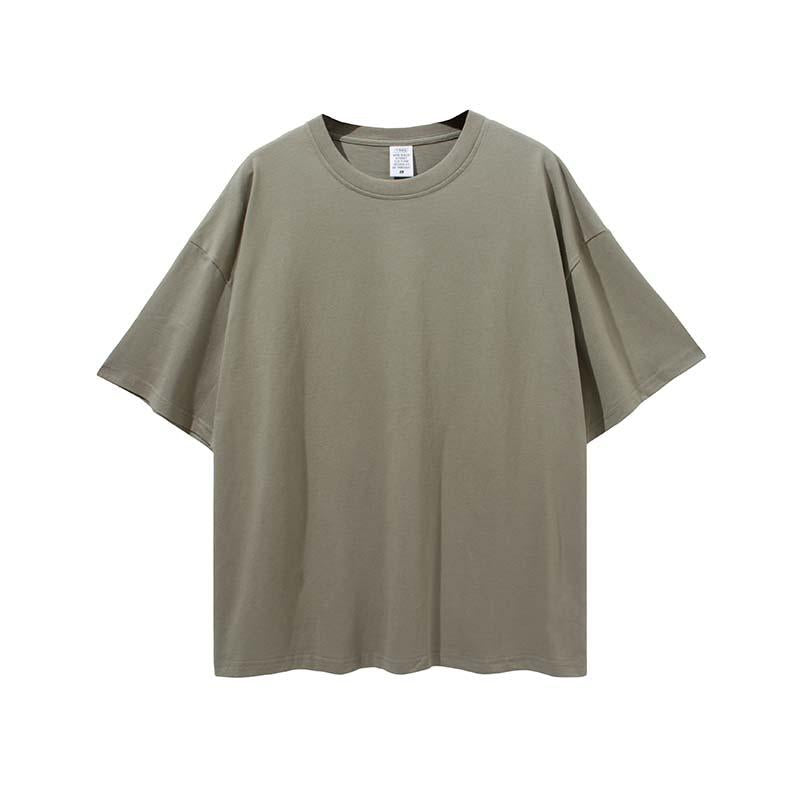 Custom Men's Oversized T-Shirt Printed Logo 100 Cotton Plus Size T-Shirt Large High T-Shirt Loose Fit Men's T-Shirt