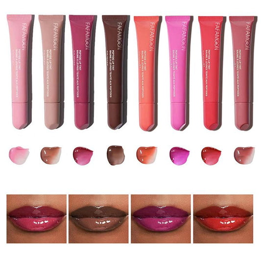 Wholesale Peptide Lip Gloss Water Sensitive Lip Glaze Full Gloss Lip Gloss