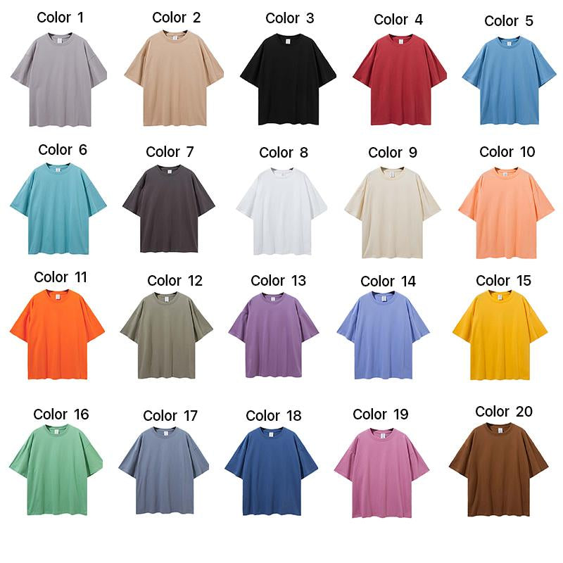 Custom Men's Oversized T-Shirt Printed Logo 100 Cotton Plus Size T-Shirt Large High T-Shirt Loose Fit Men's T-Shirt