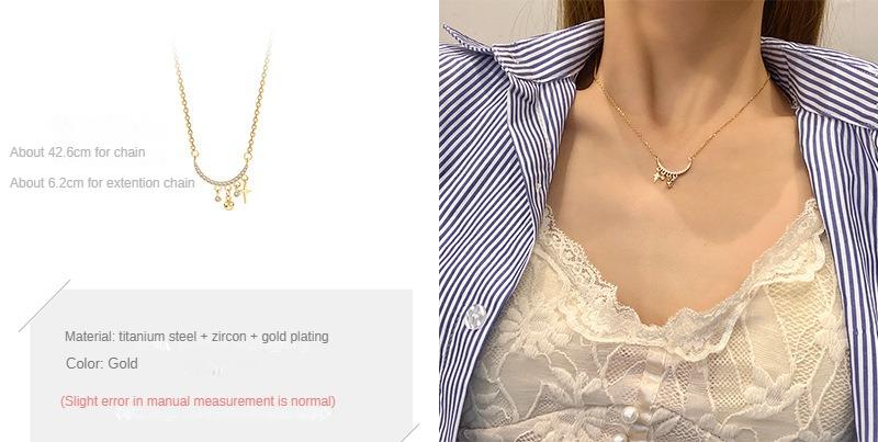 Cadena Para Mujer 18k Gold Plated Butterfly Heart Shaped Clover Custom Women's Necklace Stainless Steel Jewelry Necklace