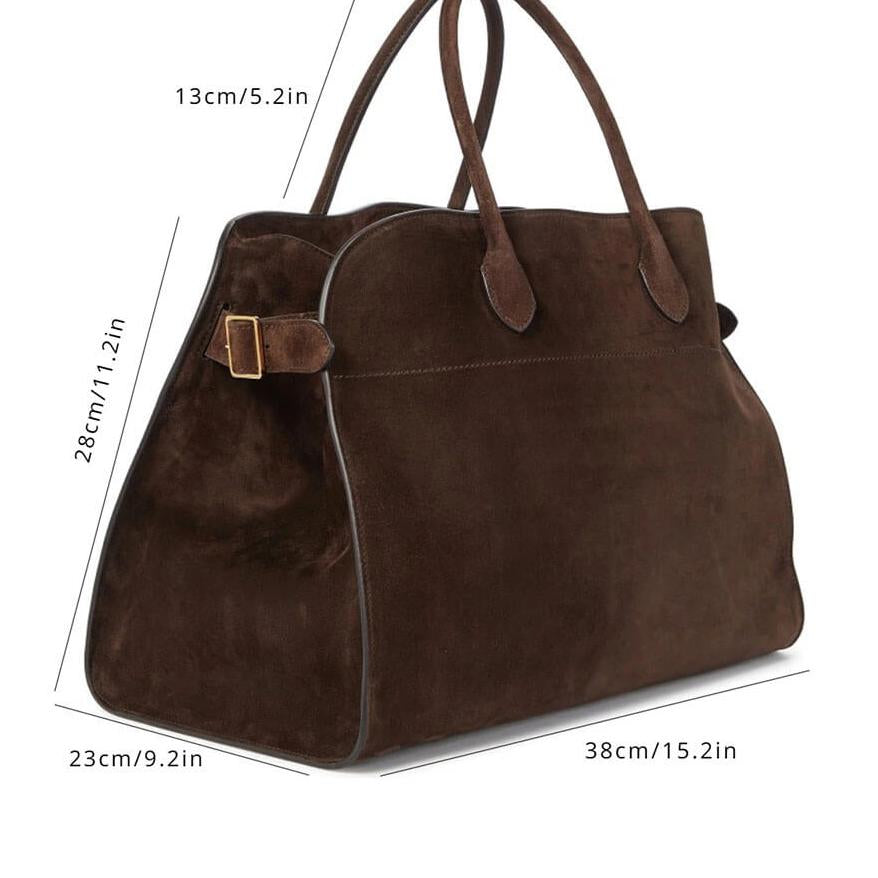 Custom Luxury Women Travel Handbag Leather Large Capacity Retro Women Suede Handbag Shoulder Bag