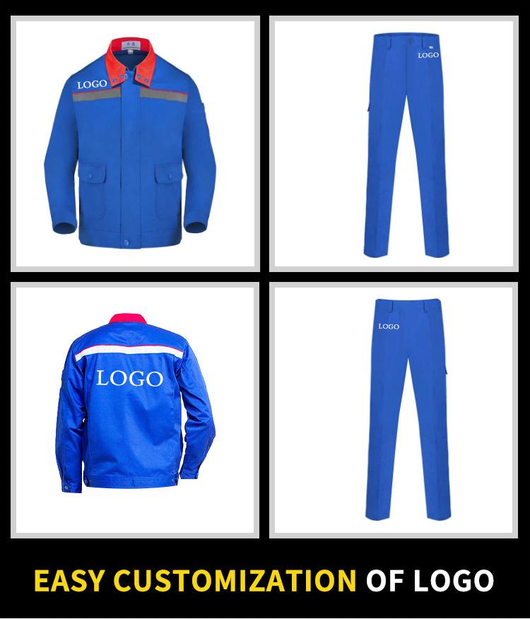 High Quality Men's Construction Engineering Jacket And Pants Factory Worker Uniform Work Clothes