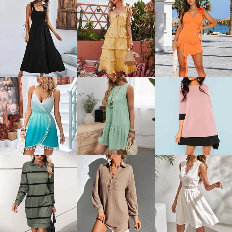 Hot Sale Spring Flower Fairy Dress Custom OEM Summer Vestibule Formal Sexy Party Elegant Casual Mini Short Women's Dress
