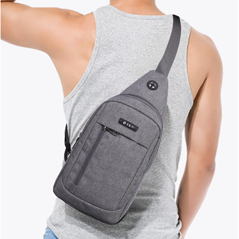 Large Capacity Korean Men's Leisure Chest Bag Wholesale Factory Simple Joker Shoulder Strap Waterproof Function