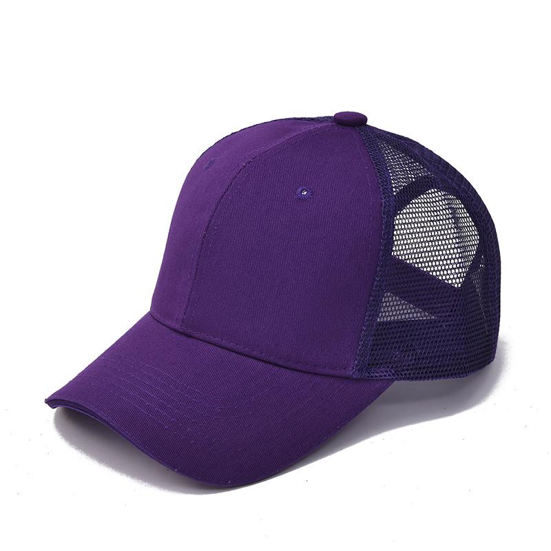 Wholesale Custom Logo Adjustable Size Cotton Snapshot Mesh Hat Men And Women Outdoor Sports Running Mesh Baseball Cap