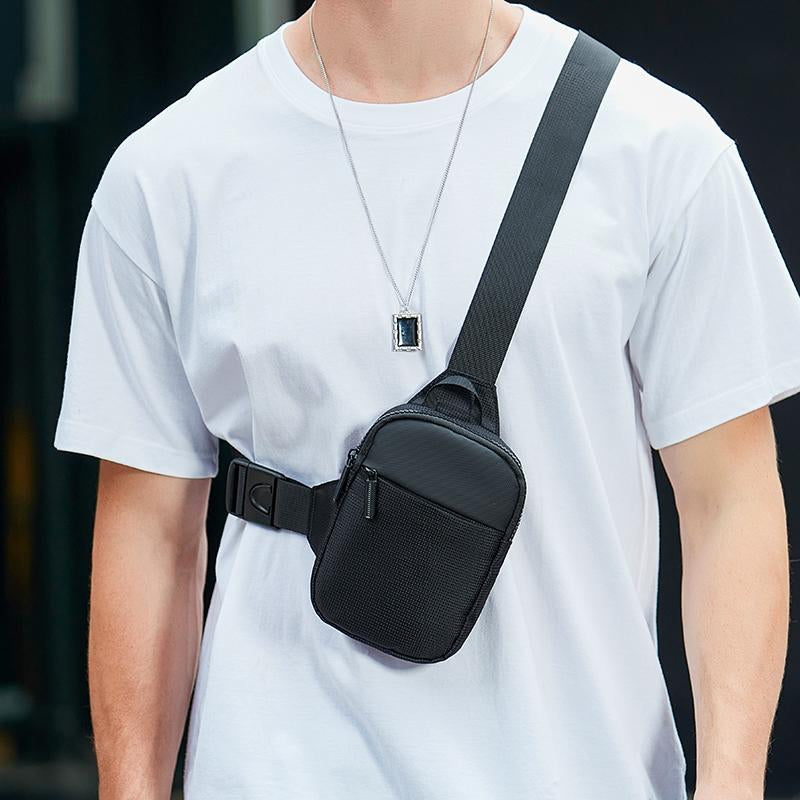 Men's Designer Multi-function Zipper Pocket Crossbody Bag Crossbody Bag Sling Bag