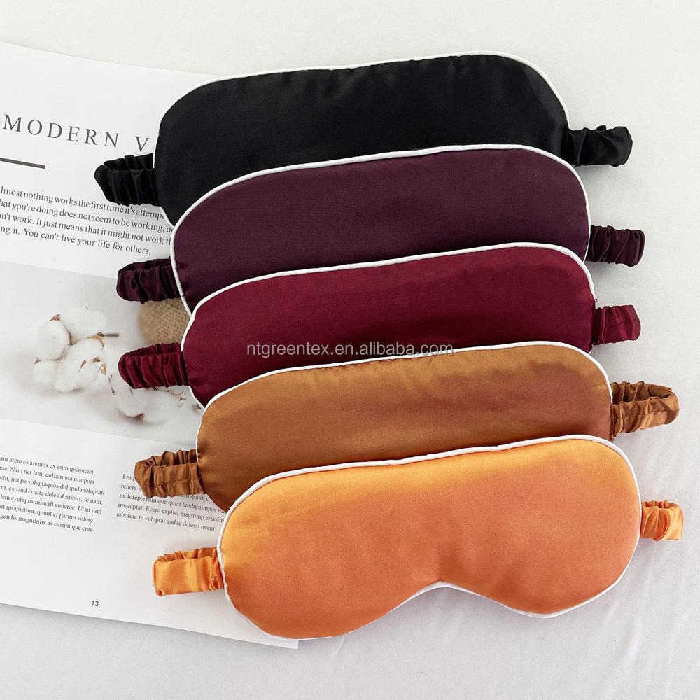 Ready To Ship Smooth And Soft Silk Satin Sleep Eye Mask 35 Color In Stock Wholesale Generation Eye Mask And Accessories