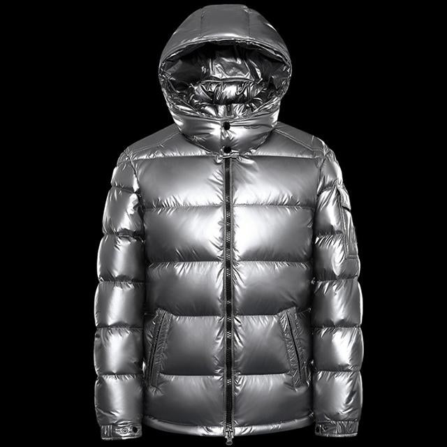 Men's Down Jacket Down Jacket White Duck Down Warm Bright Face Hooded Winter Youth Casual Woven Plus Size Men's Goose