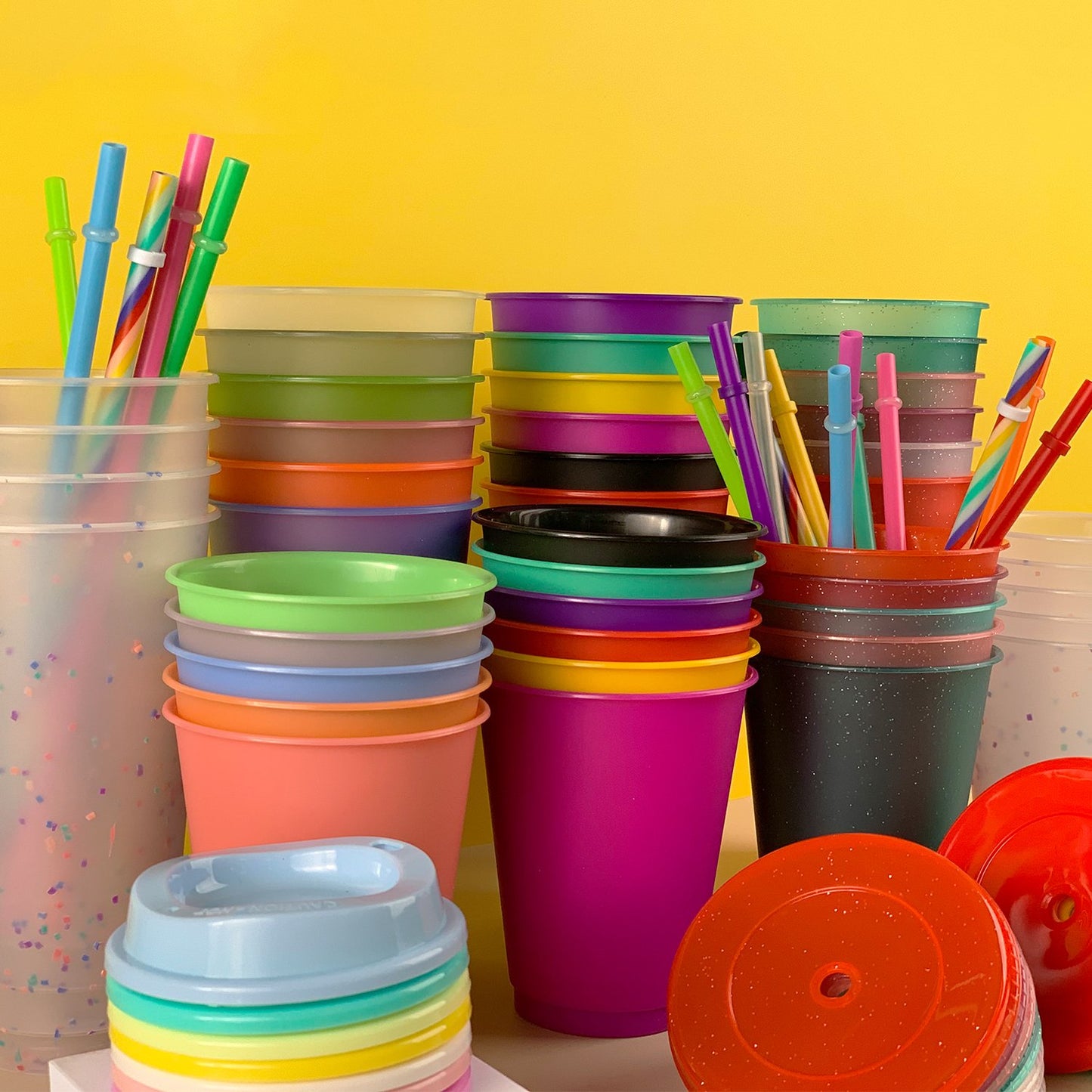 Hot Sale Bisphenol A Free Reusable Drinking Cold Cup 16 Oz/24 Oz Polypropylene Frosted Plastic Cup With Lid And Straw