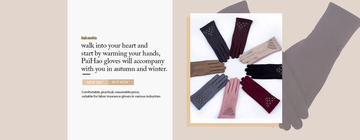 Hot Sale Winter Warm Artificial Wool Cuff Gloves Women Fashion Fleece Touch Screen Gloves
