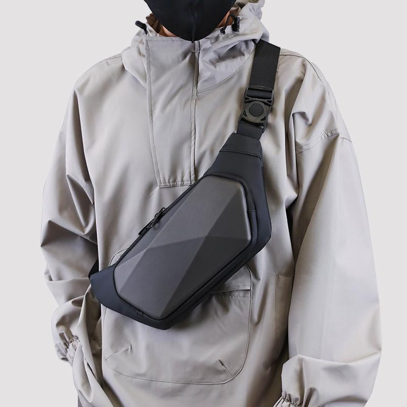 Waterproof Wholesale Men's Chest Bag Anti-theft Sling Bag Travel Nylon Messenger Bag Men's Hard Shell