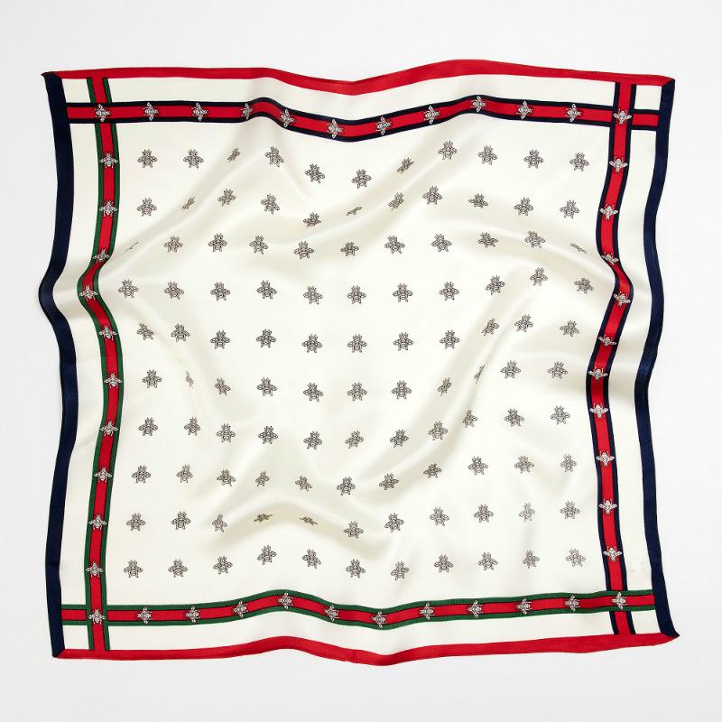 100% 丝巾印花服务设计师foulard socie女士方形定制丝巾带标志100% silk scarf printing service designer fould socie ladies square custom silk scarf with logo