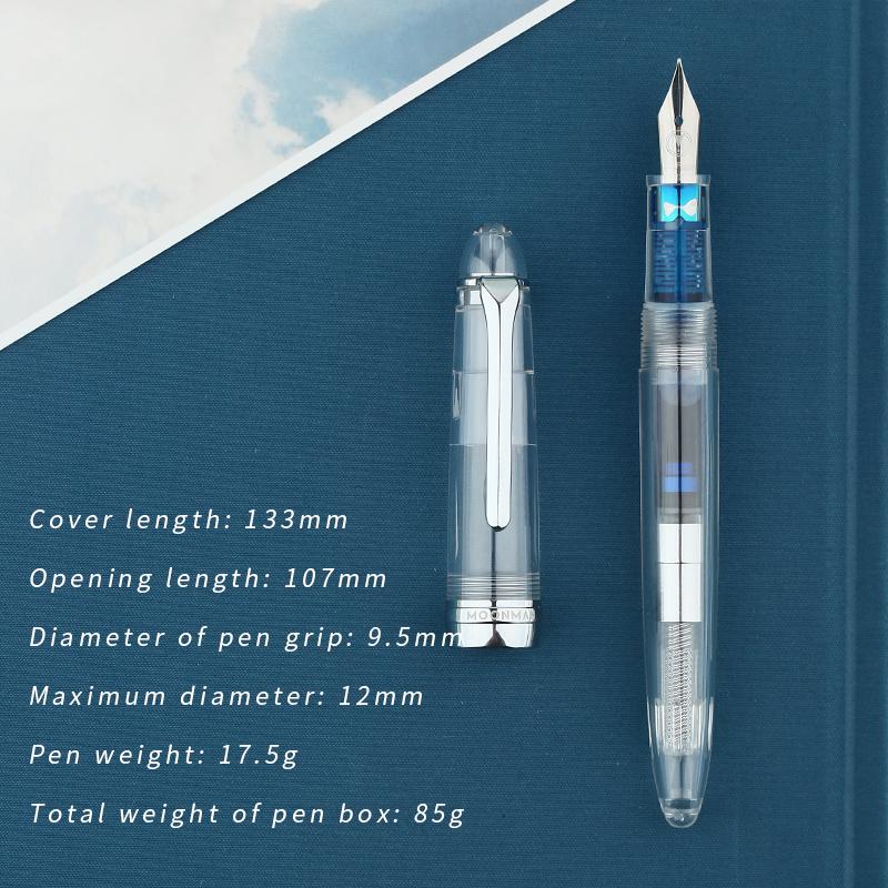 MAHOHN-S6 Transparent Demo Male And Female Adult Student Writing And Practicing Iridium Fountain Pen Made In China